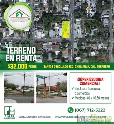 TERRENO COMERCIAL EN RENTA - 32, Nuevo Laredo, Tamaulipas