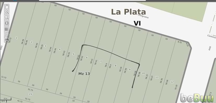 Camino General Belgrano entre 445 y 446  Son 4 lotes, Gran La Plata, Prov. de Bs. As.