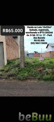 Vende-se Lote 10x25m² Quitado, Brasília, Distrito Federal