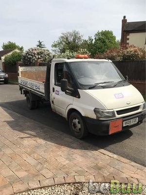 Ford transit dropside truck with tail lift, Berkshire, England