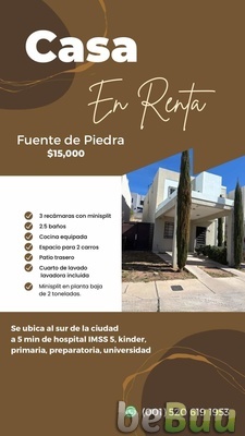 3 habitaciones 2 baños - Casa Avenida Fuente de Piedra, Nogales, Sonora