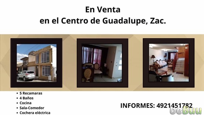 EN VENTA CASA USADA EN GUADALUPE, CENTRO., ZACATECAS., Zacatecas, Zacatecas