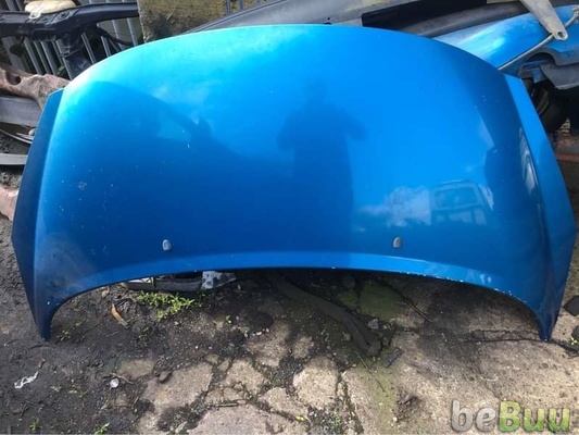 Peugeot 207 bonnet in blue in good condition, Staffordshire, England
