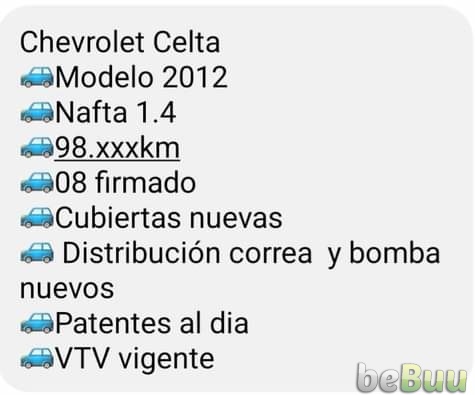 2012 Chevrolet Celta, Venado Tuerto, Santa Fe