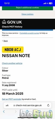 2008 Nissan Nissan Note, Greater Manchester, England