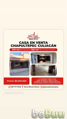 En venta casa de una planta en Col Chapultepec, Culiacan, Sinaloa